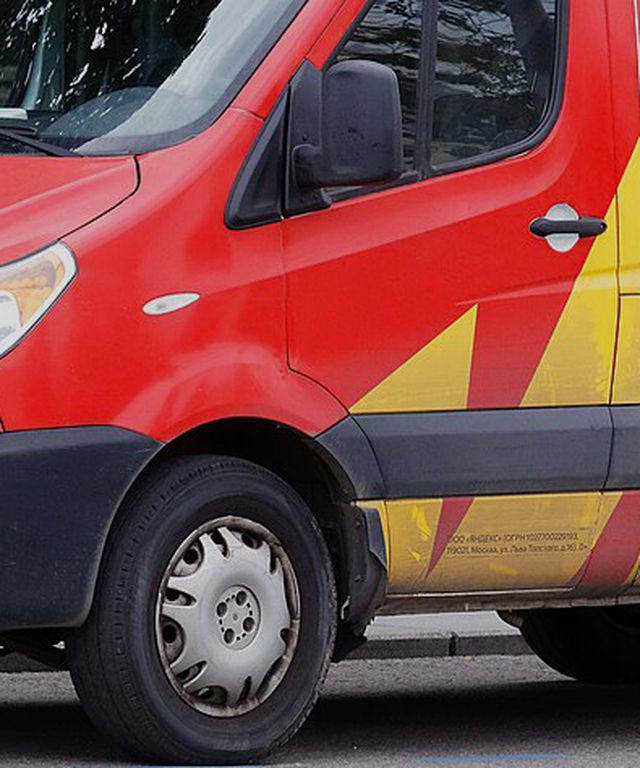 Commercial van finished in a full-colour printed vinyl wrap